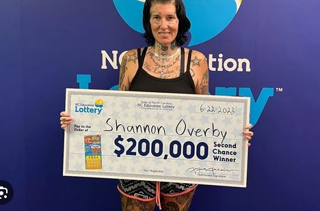 Shannon Overby of Madison North Carolina won 200000 in the lottery