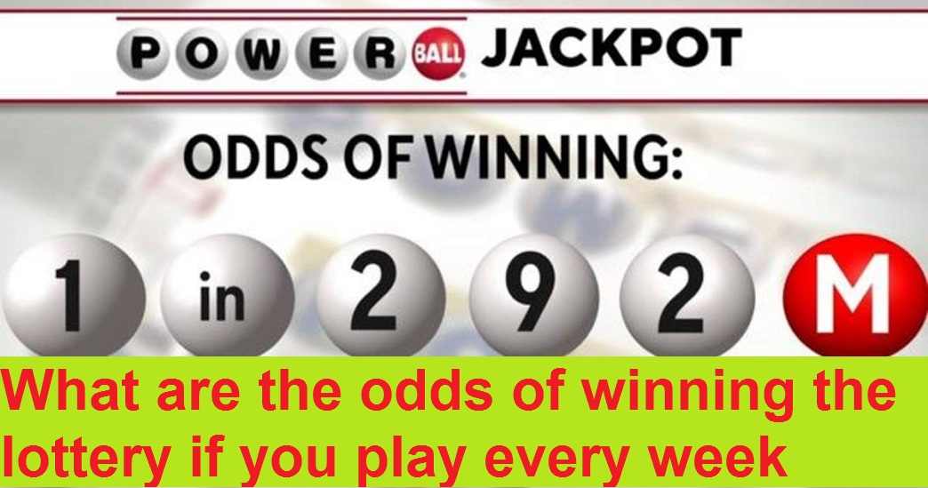 What are the odds of winning the lottery if you play every week